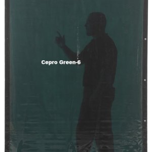 Lasgordijn groen kleur 6