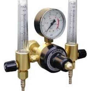 Reduceerventiel argon dubbel flowmeter
